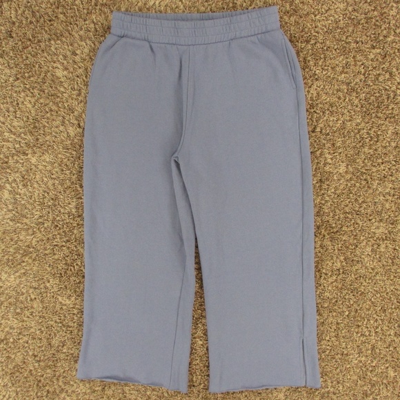 Risen Los Angeles Sweatpants‎ Women's XL Blue Wide Leg Fleece High Rise Pants - Picture 1 of 8